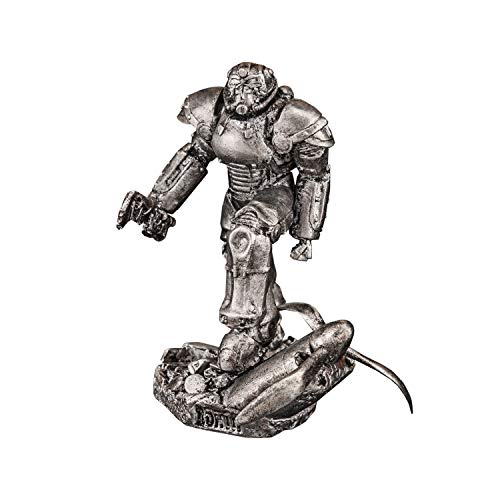 Ronin Miniatures - The T- 51 Power Armor from The Game Fallout - Tin Metal Collection Toy - Size 1/32 Scale - 54mm Action Figures - Home Collectible Figurines