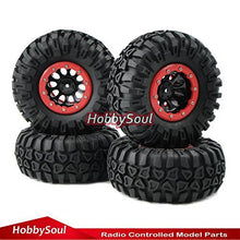 Load image into Gallery viewer, hobbysoul 4pcs New RC 2.2 Crawler Tires 130mm &amp; 2.2 Beadlock Wheels for 1/10 RC Crawler
