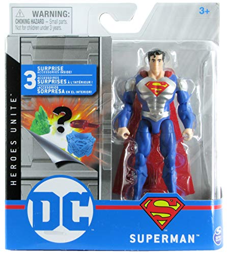 DC Heroes Unite 2020 Superman with Silver Armor 4-inch Action Figure by Spin Master