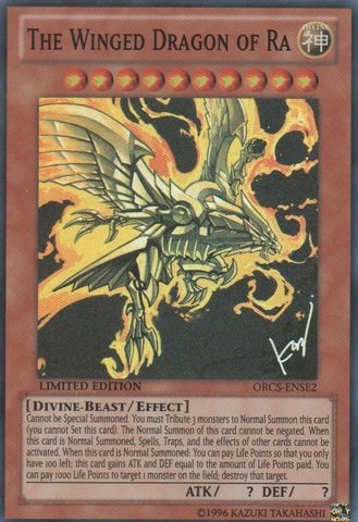 Yu-Gi-Oh! - The Winged Dragon of Ra (ORCS-ENSE2) - Order of Chaos: Special Edition - Limited Edition - Super Rare