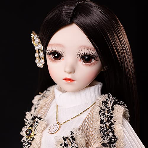 UCanaan BJD Dolls,1/3 SD Dolls 24 Inch 18 Ball Jointed Doll DIY Toys with  Full Set Clothes Shoes Wig Makeup, Best Gift for Girls-Kara