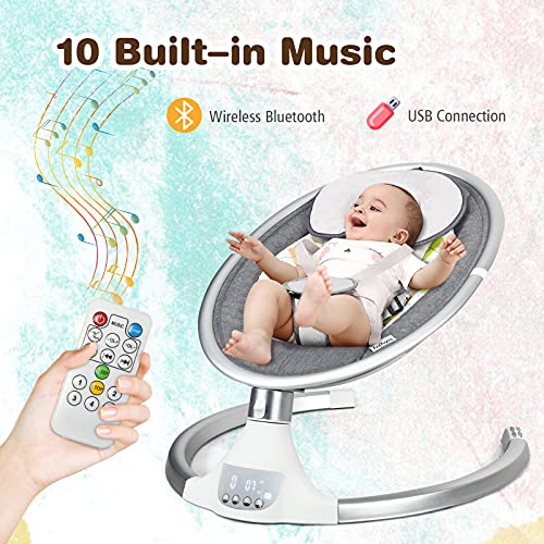 BABY JOY Baby Swing, Remote Control Baby Rocker w/Removable Crib Netti –  ToysCentral - Europe