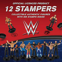 Load image into Gallery viewer, WWE Superstar Stampers, Set of 12 - Self-Inking WWE Superstars for Crafts, Party Decor, Cake Toppers Gifts - Ultimate Warrior, Roman Reigns, Kofi Kingston More by PMI, 2.3-2.5 in. Tall.
