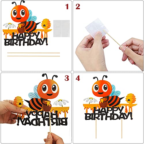 Bee Cake Topper Bee Birthday Decor Bubble Bee Cake Topper Bubble