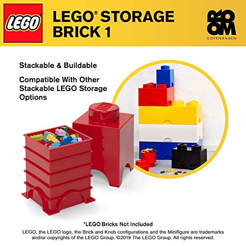 Lego Bright Red Storage Brick 1