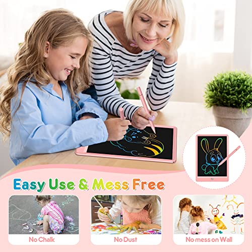 LCD Writing Tablet 10 Inch Drawing Pad, Colorful Screen Doodle Board for  Kids, Traveling Gift Toys for 2 3 4 5 6 Year Old Boys and Girls