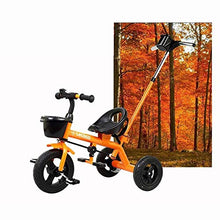 Load image into Gallery viewer, Children&#39;s Tricycle, Multifunctional Infant and Toddler Bicycle Suitable for 1-5 Year Old Baby Boy Girl Riding Toy 3 Colors Hand Push Tricycle (Color : Orange)

