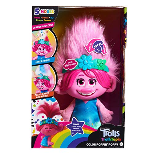 DreamWorks TrollsTopia Color Poppin' Poppy Interactive Plush with