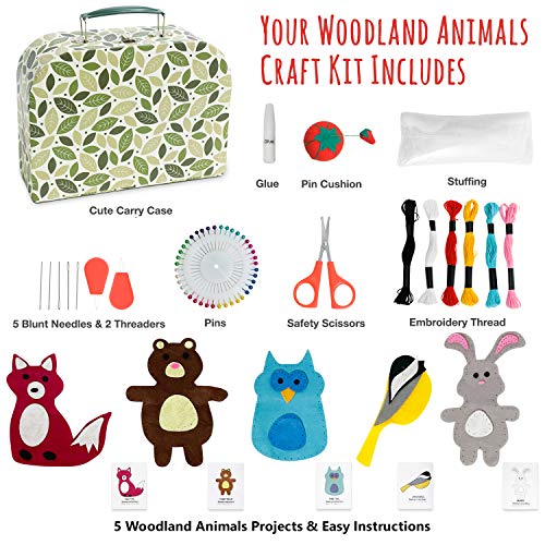 CraftLab Woodland Animals Kids Sewing Craft Kit, Educational Arts & Cr –  ToysCentral - Europe