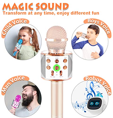 Karaoke Microphone for Kids Fun Toys for 4-15 Year Old Girls Gifts