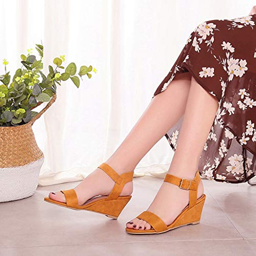 Sandals for Women Platform,Womens Casual Round Toe Breathable Wedges  Bowknot Hollow Out Walking Beach Shoes