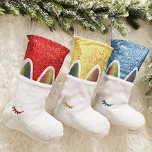 Load image into Gallery viewer, Rendodon Christmas Stockings, Large Knitting Stockings, Xmas Knitted Holiday Decorations for Country Family Home Decor, Decorating Stocking Gift Stocking (Yellow)

