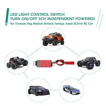 Load image into Gallery viewer, GoolRC LED Light Control Switch Panel System Turn On/Off Independent Powered 3 Channel for Traxxas Hsp Redcat Tamiya Axial Scx10 D90 RC Car
