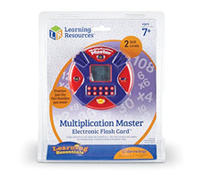 Load image into Gallery viewer, Learning Resources Multiplication Master Electronic Flash Card, Math Skills, Varying Skill Levels, Ages 7+
