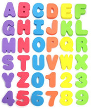 Load image into Gallery viewer, Click N&#39; Play Bath Foam Letters &amp; Numbers with Mesh Bath Toys Organizer, 36 Count
