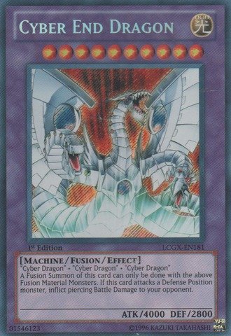 YU-GI-OH! - Cyber End Dragon (LCGX-EN181) - Legendary Collection 2 - 1st Edition - Secret Rare