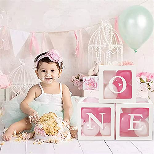 First Birthday Balloon Boxes Decoration for Baby Girl - 3Pcs Transpare –  ToysCentral - Europe