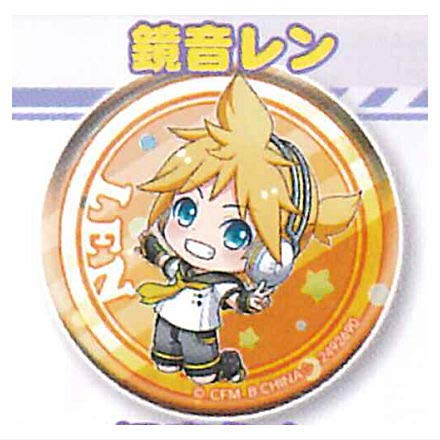 Gashapon Lottery Hatsune Miku Assorted Magical Future 2019 10.C Award: Can Badge Kagamine Len / miniature toy