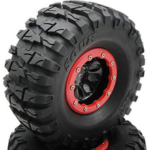 Load image into Gallery viewer, hobbysoul RC 2.2 Beadlock Wheels &amp; AR Sour 135mm Crawler Tires, 4 Pieces,for RC 4WD Axial Tamiya
