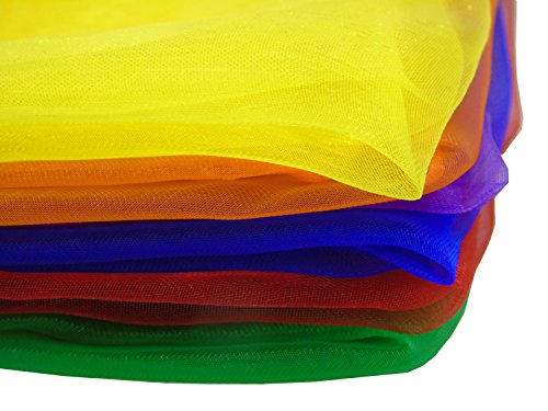 MIDELONG 6 Pcs Square Dance Scarves, 24 Inches Juggling Scarfs  Props Magic Trick Scarves Performance Props Accessories Music Scarves  Movement Scarves Rhythm Band Scarf Play Scarves, 6 Colors : Toys & Games