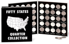 Load image into Gallery viewer, Fox Valley Traders Commemorative State Quarters Black White Album
