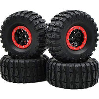 hobbysoul RC 2.2 Beadlock Wheels & AR Sour 135mm Crawler Tires, 4 Pieces,for RC 4WD Axial Tamiya
