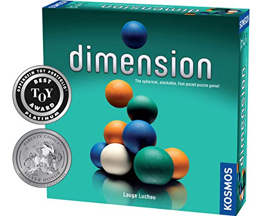 Dimension - A 3D Fast-Paced Puzzle Game from Kosmos | Up to 4 Players, for Fans of Strategy, Quick-Thinking & Logic | Parents' Choice Silver Honor & Oppenheim Toy Portfolio Platinum Award Winner