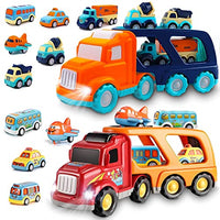 Nicmore Kids Toys Car for Boys: Boy Toy Trucks Toddler Toys 5 in 1 Carrier