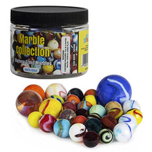 Load image into Gallery viewer, My Toy House Glass Marbles with Portable Container (Assorted Sizes and Colors)
