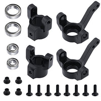 Hobbypark Steering Aluminum Knuckle & C Hub Carrier (L/R) Set for AXIAL SCX10 AX90022 AX90027 AX90028 AX90035 Option Parts