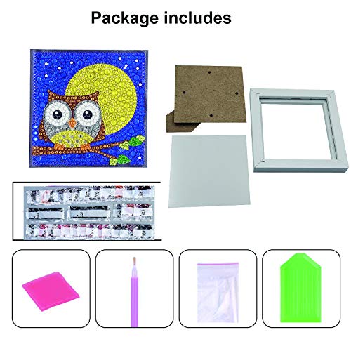 Easy 3D Diamond Painting Kit for Kids Diamond Painting dots kit Beginners  Art Crafts Kits for Girls without Frame 6x6inches