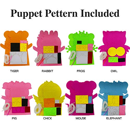 16 Pieces Hand Puppet Making Kit for Kids Felt Sock Puppet Art Craft w –  ToysCentral - Europe