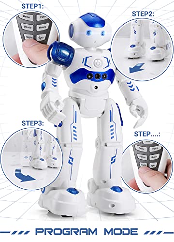 RC Robot Toy, Remote Control Robot Gesture Sensing Programmable Smart Robot  for Kids Age 3 4 5 6 7 8 12 Year Old Girls Boys Xmas Gifts Present 