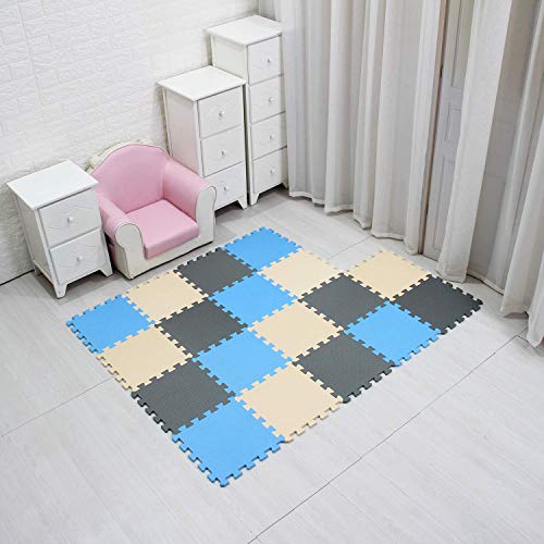 MQIAOHAM® Children Puzzle mat Play mat Squares Play mat Tiles Baby mats for  Floor Puzzle