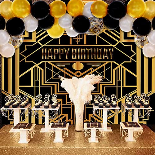 LaVenty 107 pcs Gatsby Birthday Party Backdrop Roaring 20s Birthday Party  Decoration Gatsby Birthday Party Decoration Roaring 20s Party Decoration –  Homefurniturelife Online Store