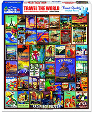 Load image into Gallery viewer, White Mountain Puzzles Travel The World - 550 Piece Jigsaw Puzzle
