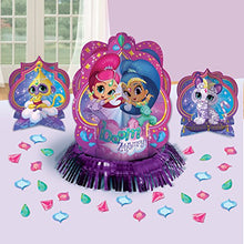 Load image into Gallery viewer, Amscan 281653 Shimmer And Shine Birthday, Table Decorating Kit, 23 Ct.
