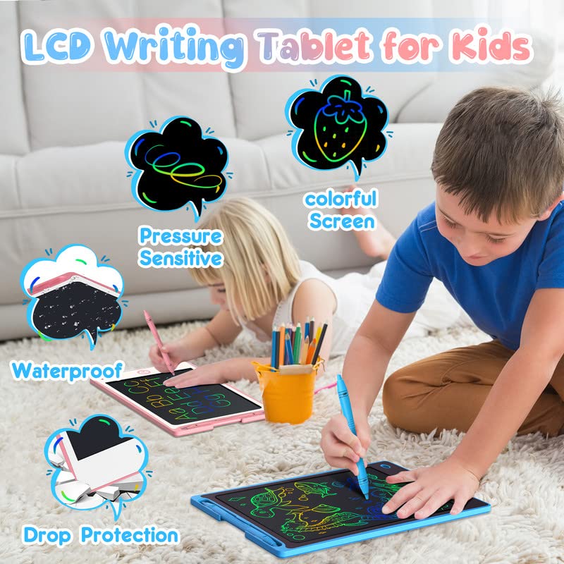 LCD Writing Tablet for Kids 2 Pack, Hockvill Toys for 3 4 5 6 7