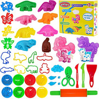 26 Pieces Play Dough Tools Playdough Accessories Set Various Plastic Molds  Rollers Cutters Educational Gift For Children, Random Color